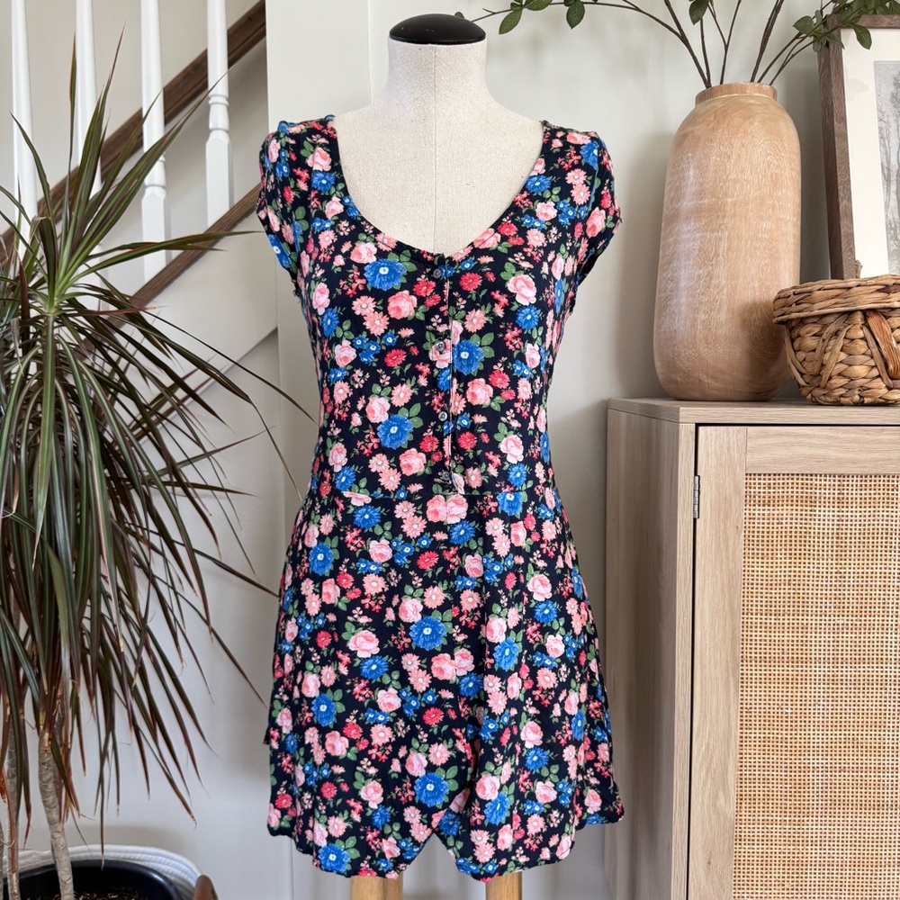 A&F Tie Back Floral Romper